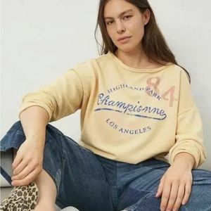 Anthropologie Maeve Highland Park Los Angels Pullover Sweatshirt